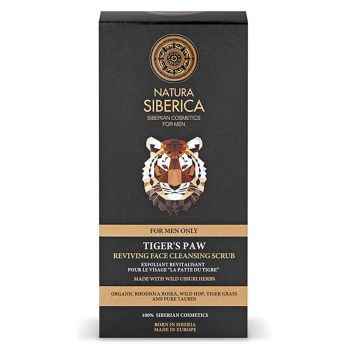 NATURA SIBERICA MEN ORZEŹWIAJĄCY PEELING DO TWARZY TIGERS PAW 150ml